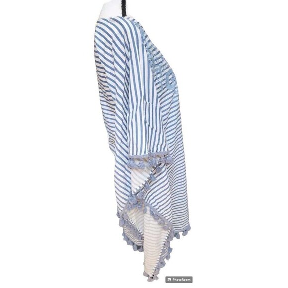 Debbie Katz South Beach Kimono Oversized Top Size Medium Embroidered Boho - Picture 4 of 9